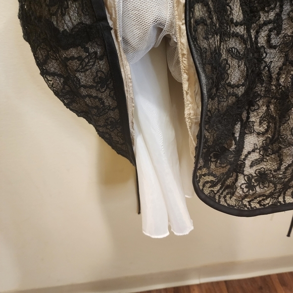 Little girls black lace overlay sleeveless dress size 7/8 - Picture 8 of 11